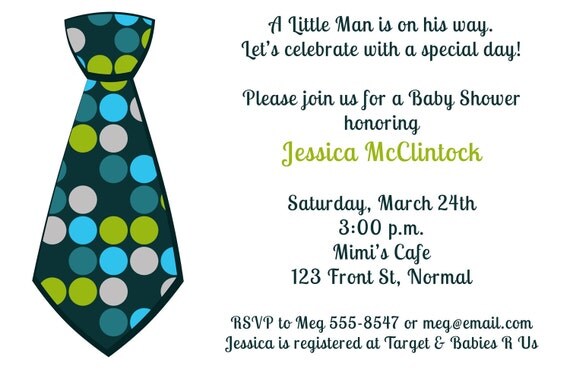 Little Man Tie Baby Shower Invitations Il_570xn