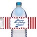 Baseball Personalized Water Bottle Labels, Set of 30