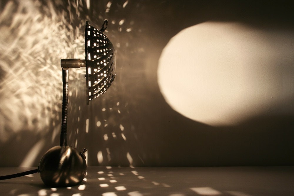 Steam Light Small Desk Lamp - Steampunk Lamp - Designer Edition - On Sale 22% Off