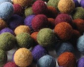 1.5CM Felt Balls/60-Piece - Earthy Mix