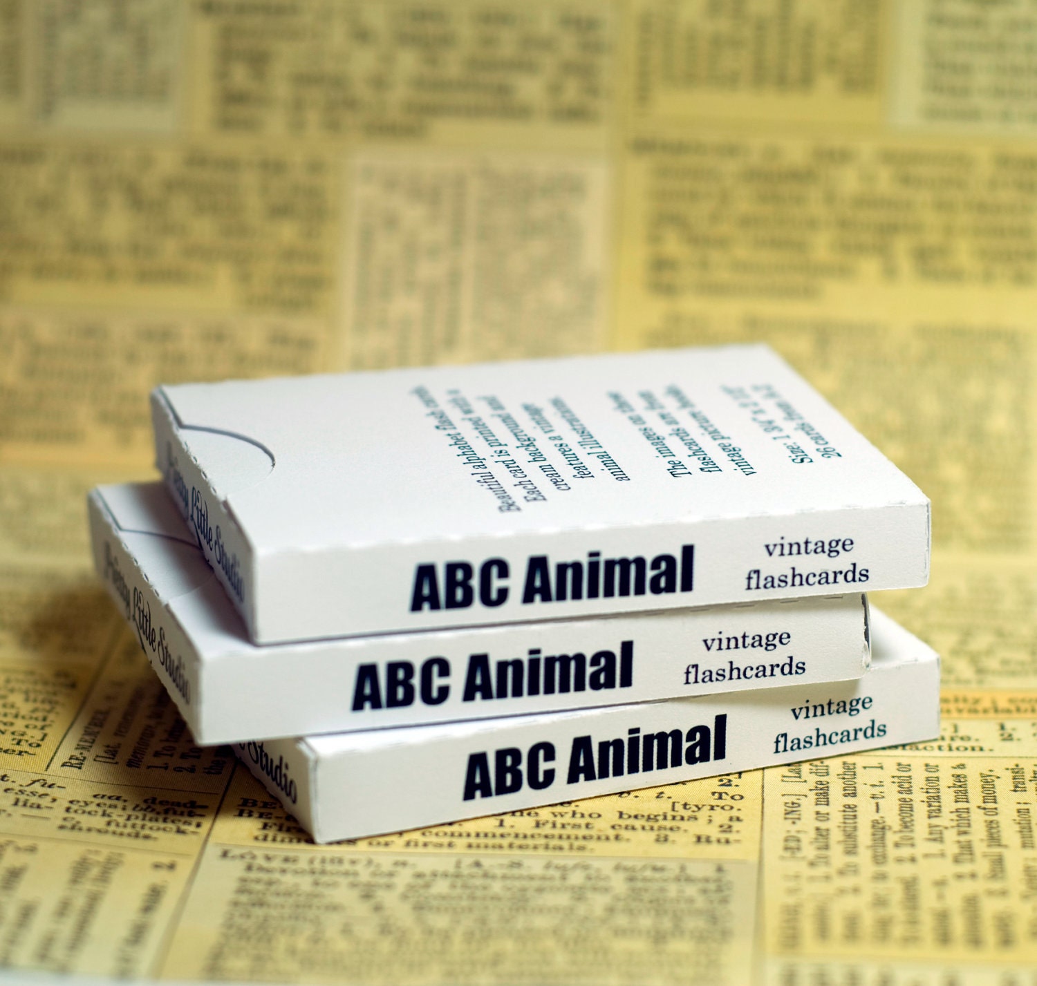 Mini Animal ABC Flashcards - Set of 26