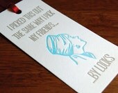 By Looks- Letterpress printed Bottle Tag, Gift Tag