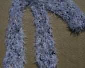 Kitten soft white with tan\/black speckels scarf