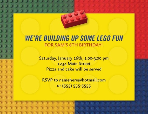 Lego And Invitations