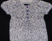 Hand Knitted Baby Cardigan Cotton Sweater