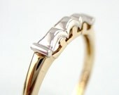Vintage 14K - 18K Gold Wedding Band  Circa 1960's - from A Second Time