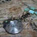 Steampunk Necklace - Mojito - Neo Victorian - Vintage Repurposed Watch Dial Pendant -  Artisan Jewelry Handmade and Designed by A Second Time