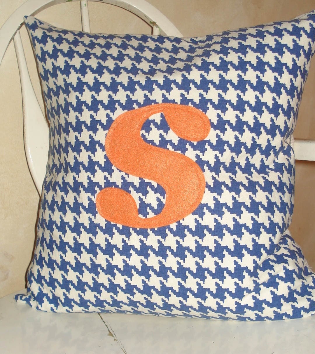 S monogrammed pillow 20x20