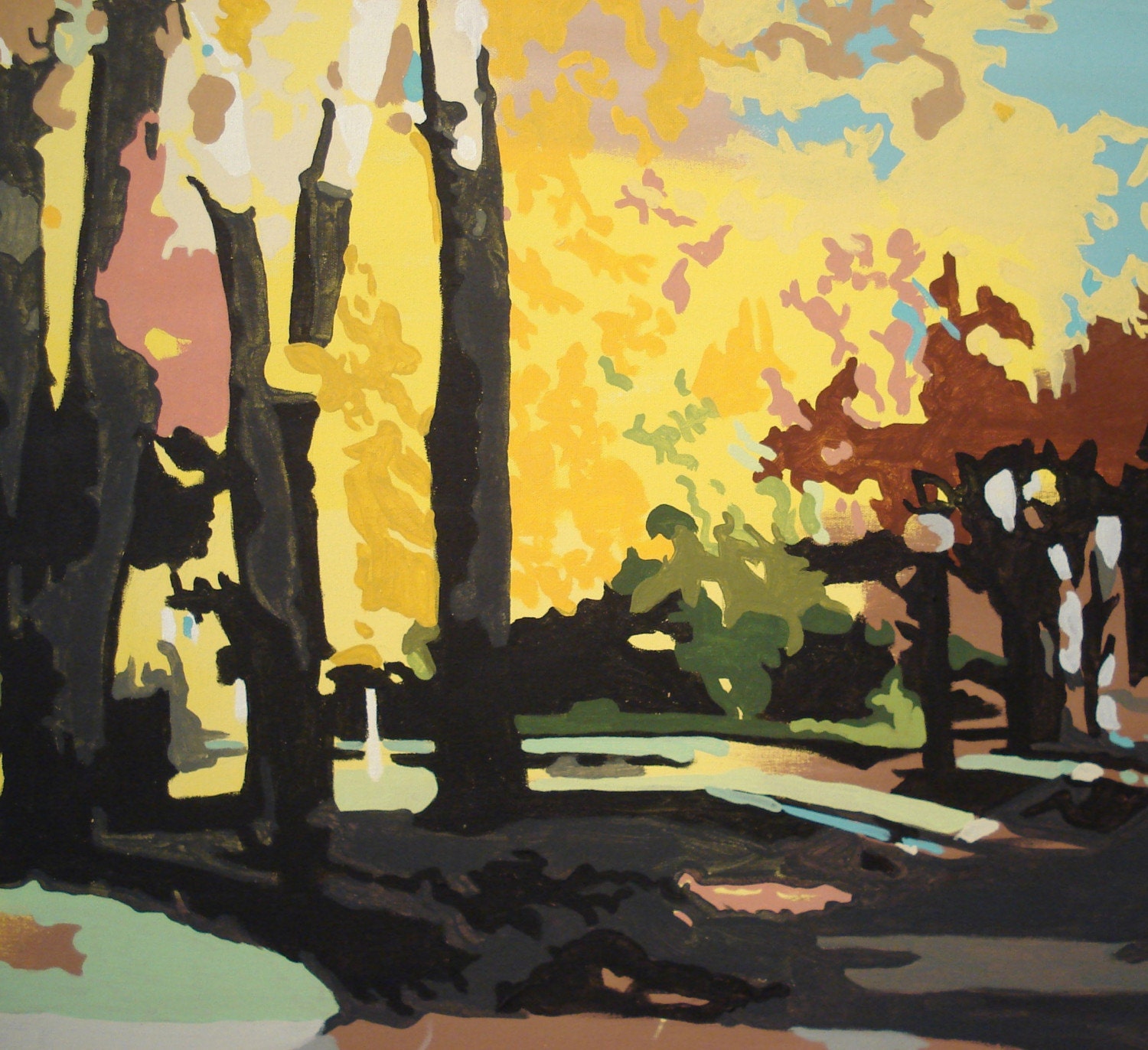 Lansdowne Rd. (print of an original painting) 11x13
