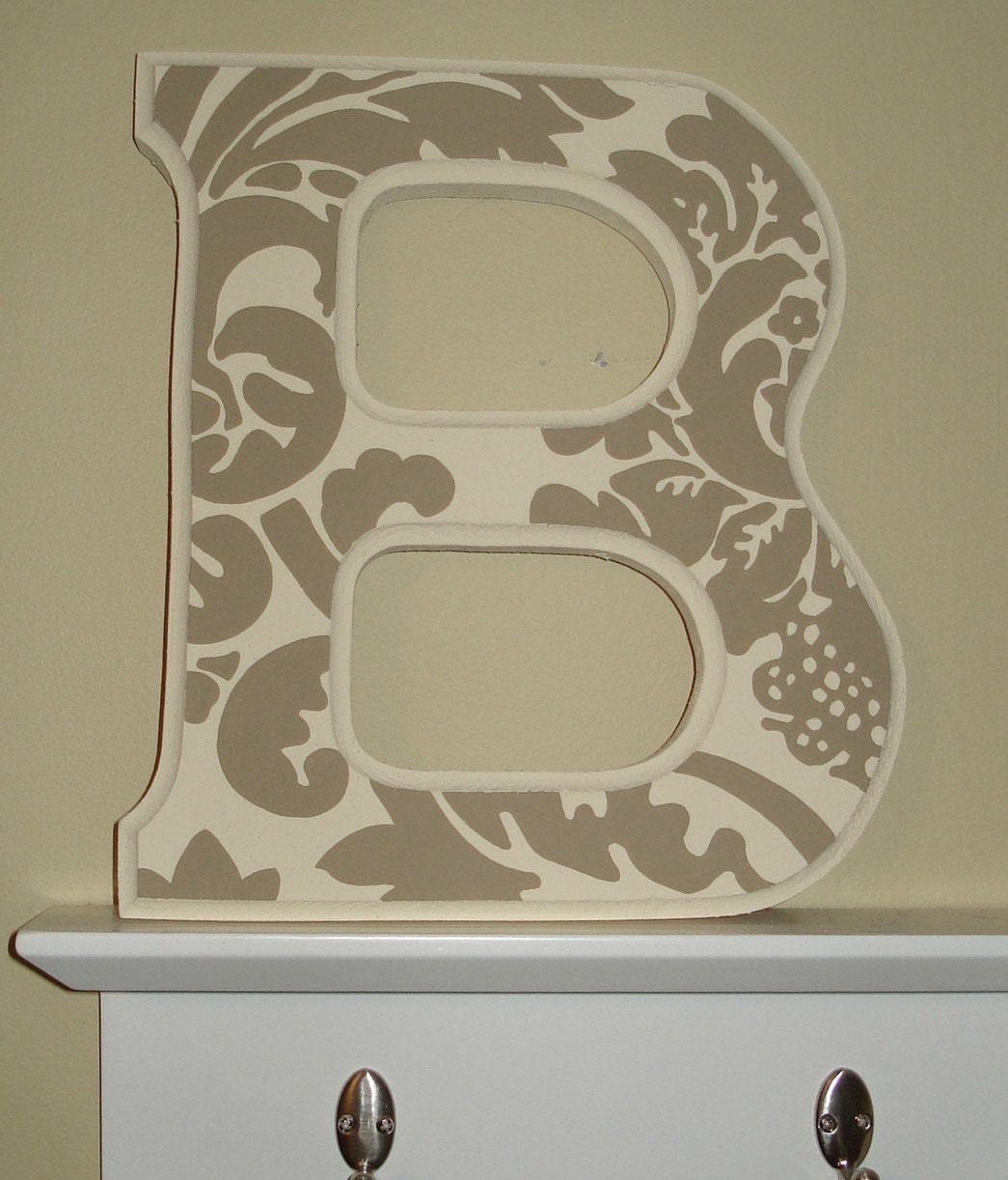 Handpainted Wooden letter B: any letter available