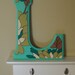 handpainted wooden letter L: any letter available