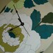 handpainted record/clock
