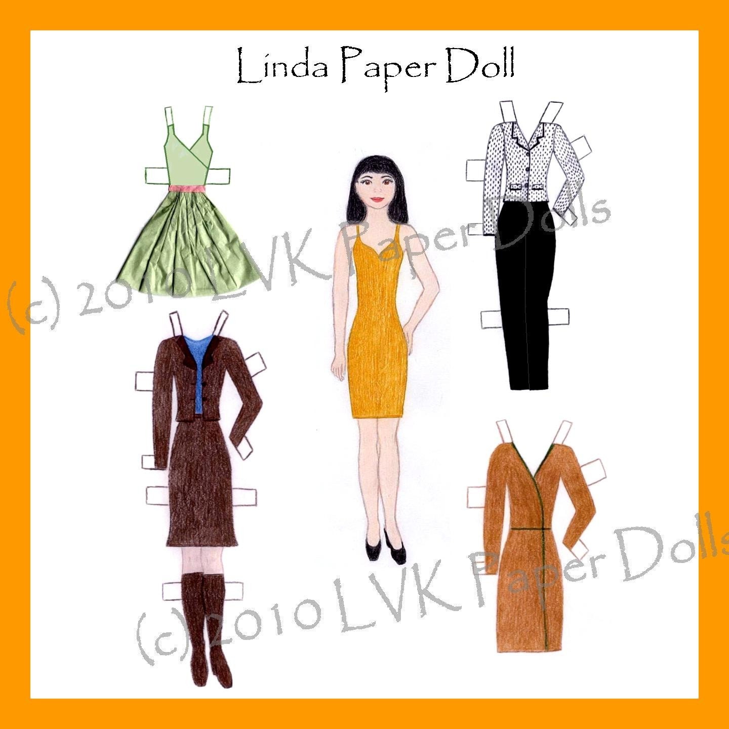 Linda Paper Doll Sheet