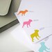 Dog Silhouette Note Cards Personalized You Design Set of 20