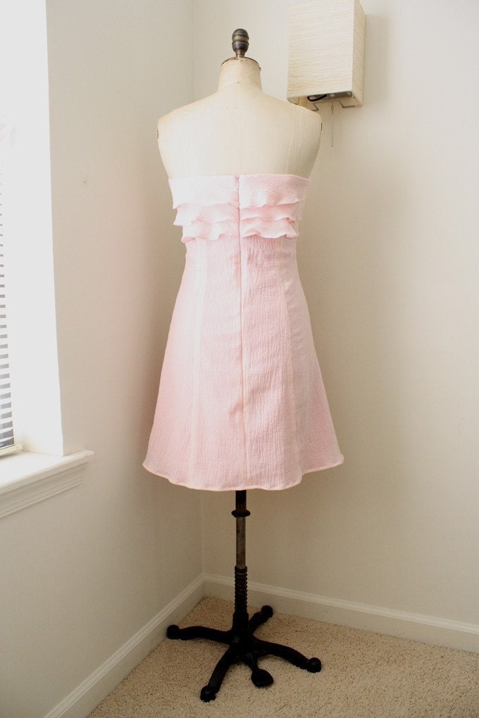 Strapless petal dress Light Pink