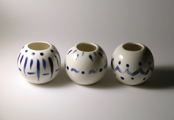 Decorated Sphere Vases - SALE