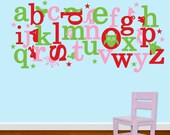 Wall Decal - Alphabet Decal with Animals