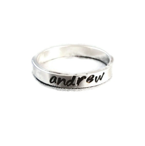 Mothers ring - Personalized ring / custom ring/ Sterling Silver Name Ring / stacking ring