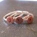 Personalized ring, Initial Stacking Rings in Copper and Sterling Silver