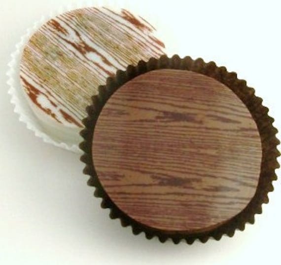 1 Dozen FAUX BOIS Designer Chocolate Covered Oreos -Woodland Nature Wedding Shower