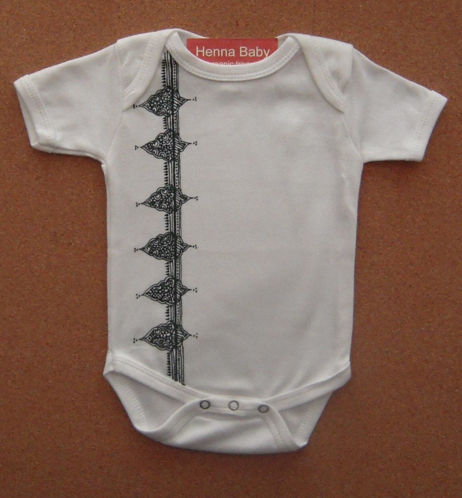 Organic Maritondo Onesie --- hand painted one of a kind.  FREE DOMESTIC SHIPPING.
