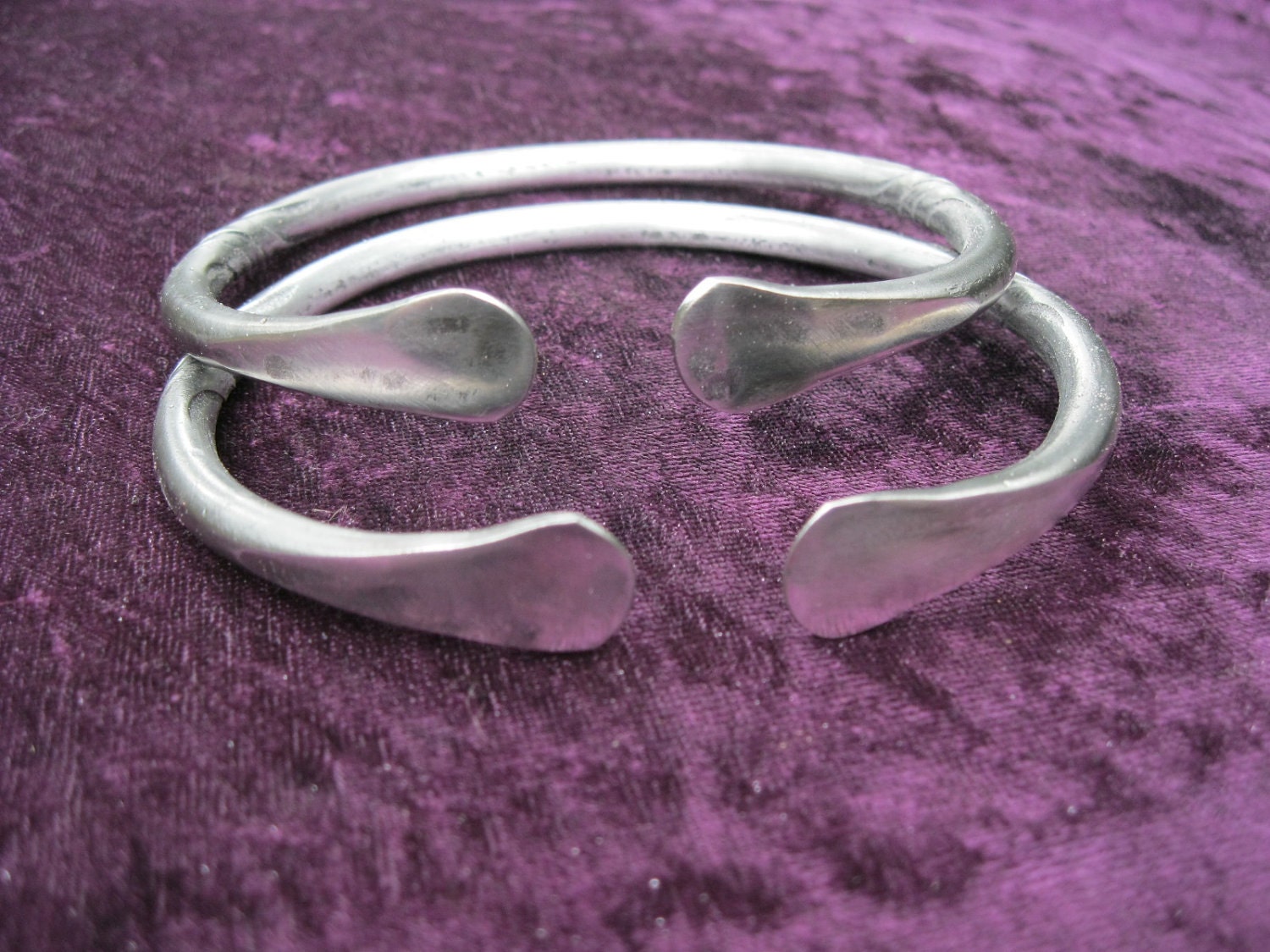 IRON ARMBANDS  Pair matched set  Viking Celtic reenactment cosplay