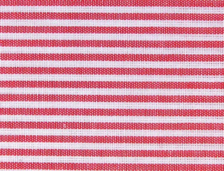 Japanese Cotton Fabric - Pin Stripes in Red - Half Yard