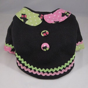 Pink Green Scottie Sweater for Small Dogs Chihuahuas, Yorkies, Maltese