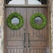 24 Inch Boxwood Wedding Door Wreaths Set of Two