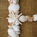 Sea Shell Covered 24 Inch Wedding Initial Letter  Monogram Door Wreath