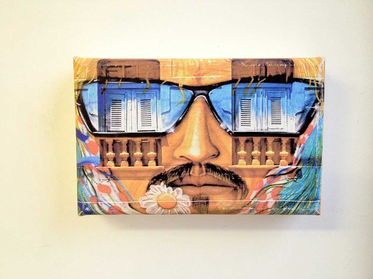 Mini Guerilla Street Art Photoprint on Canvas