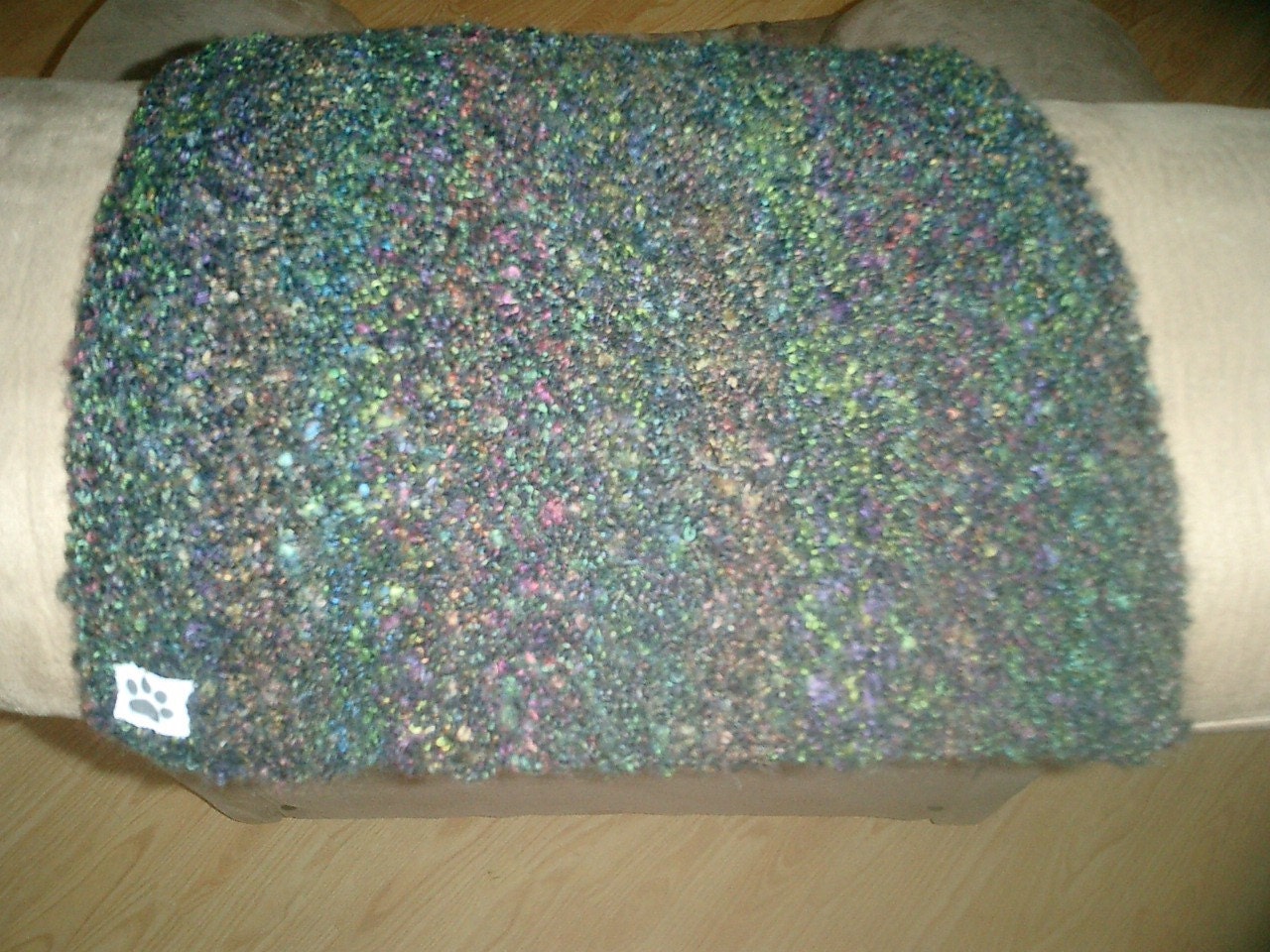 Cat Blanket - Hand Knit Kitty Comfort Mat - Elegance