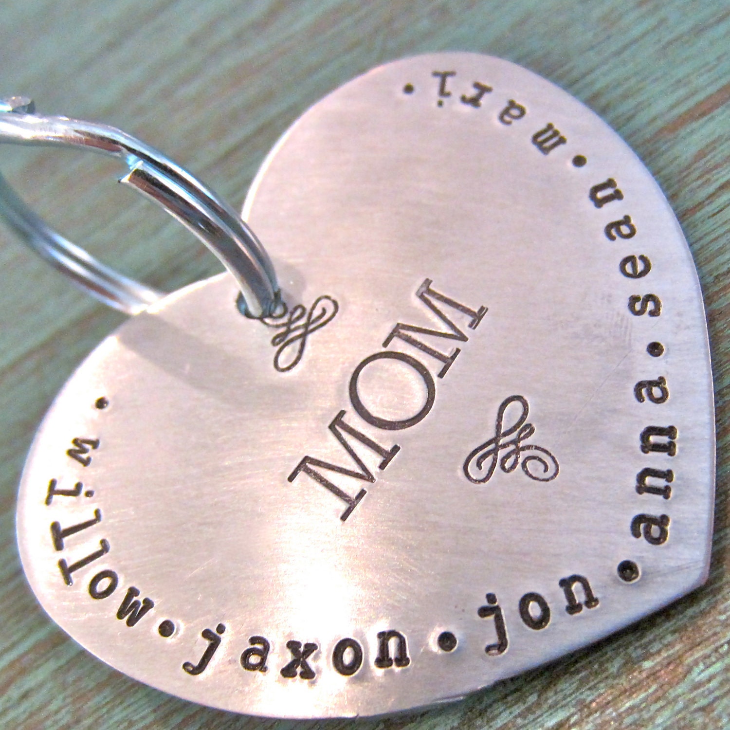 personalized keychain - Moms big heart - PRIORITY MAIL