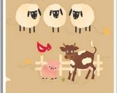 Riley Blake Fabric - Farmyard Brown by October Afternoon from Farm Fresh Collection 1 yard