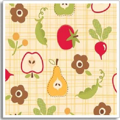 Riley Blake Fabric - Root Cellar Cream by October Afternoon from Farm Fresh Collection 1 yard