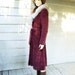 1970s Suede Long Coat with Real Fur Collar
