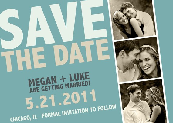Photo Booth Save The Date - many colors available