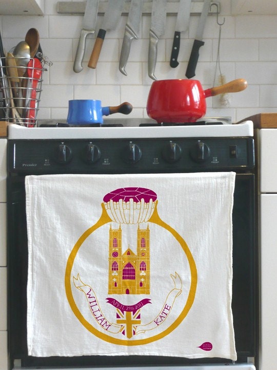 William and Kate tea towel for Woman's Day