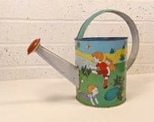 Vintage Child's Watering Can - Bluebell