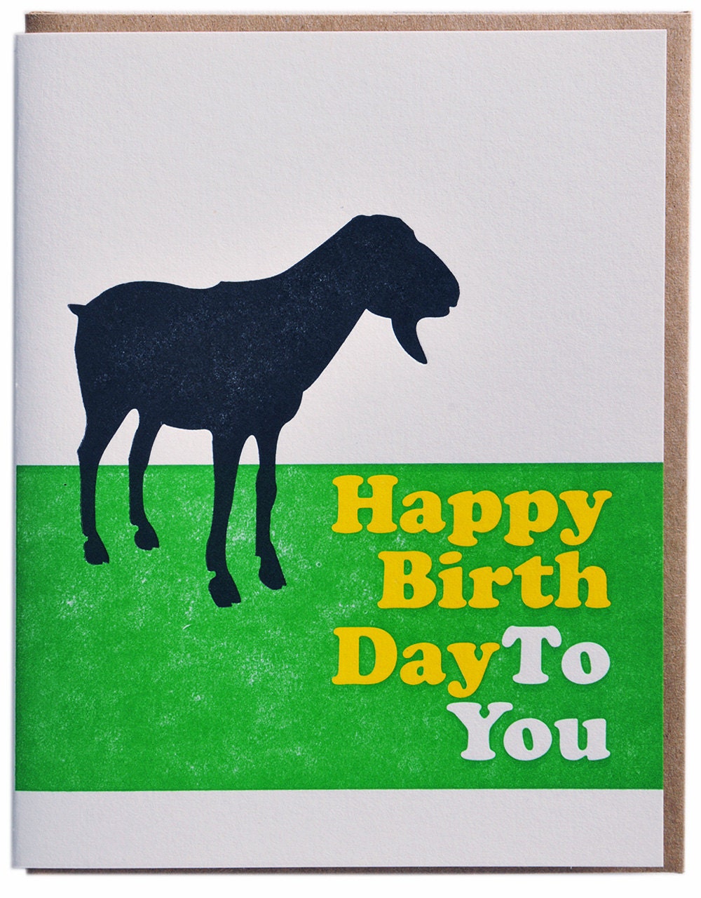 Happy Birthday Beach Boys Pet Sounds Letterpress Birthday Card