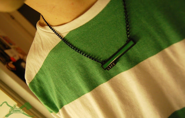Glowing Life Bar Necklace - video game jewelry nerd gifts health bar zelda skyrim jewelry