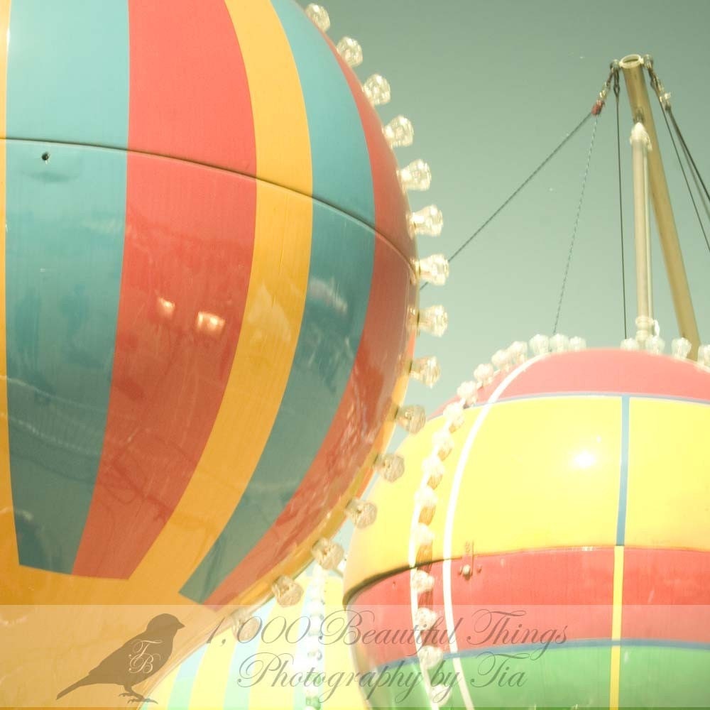 Sale Up Up and Away Balloon Rides  Carnival Fair Fine Art Print in a 8x8 Size ZNE fPOE POE TEAM