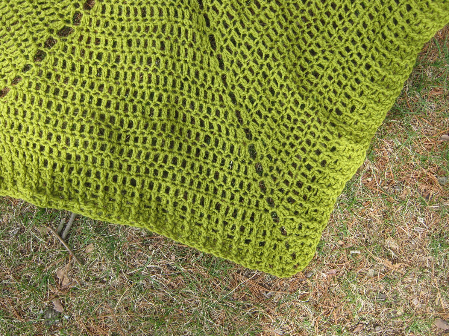 pattern only  - Lake Chargoggag crocheted shawl pdf pattern - beginner friendly