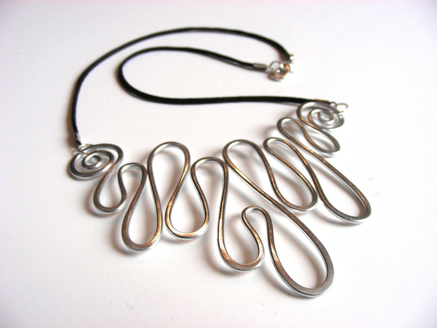 MELTED - Hammered Necklace - Choose Your Own Color