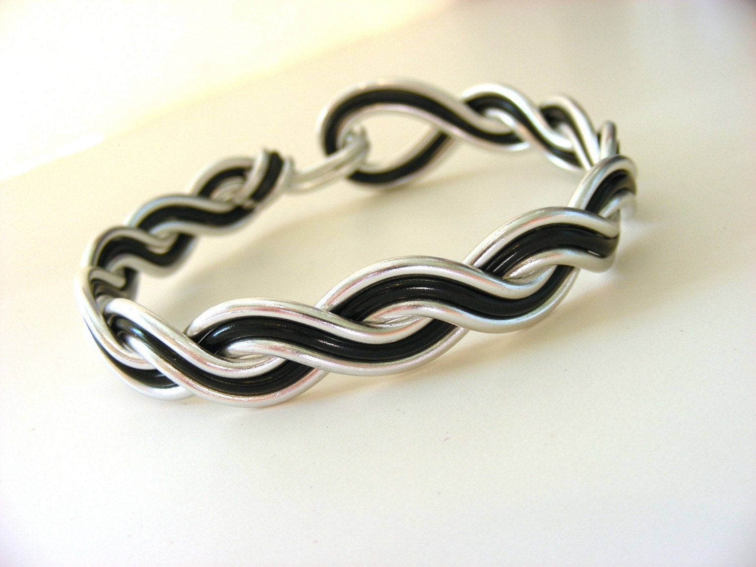 Custom Braided Wave Wire Bracelet - Choose Your Own Colors