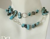 Turquoise and Pyrite Wrap