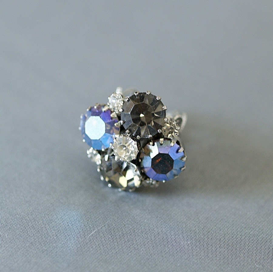 Rhinestone Cocktail Ring