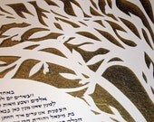 Blessings Ketubah with Gold