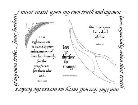 Love Ye the Stranger interfaith card