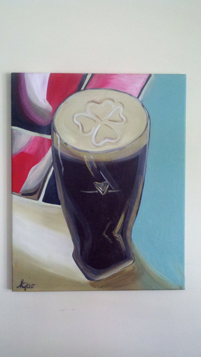 ORIGINAL 16x20 Guinness Pint Painting